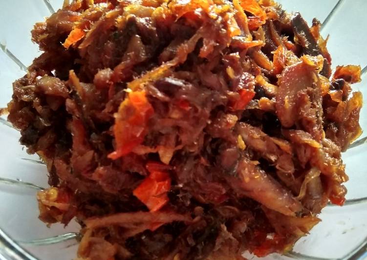 Resep Abon klotok pedas / klotok suwir pedas | Bahan Membuat Abon klotok pedas / klotok suwir pedas Yang Sedap