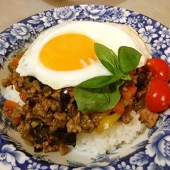 A picture of Easy Pad Ga Prao with Vegetables.