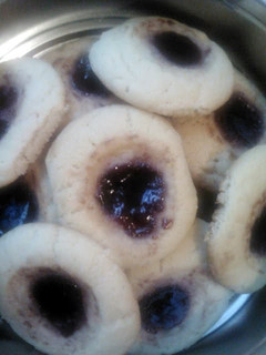 A picture of Shortcut Thumbprint Cookies.