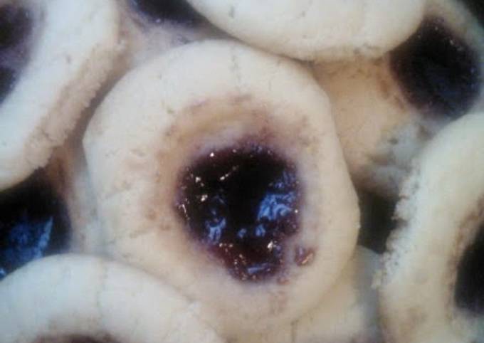 Steps to Prepare Super Quick Homemade Shortcut Thumbprint Cookies