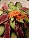 Sesame Crusted Seared Ahi Tuna Salad