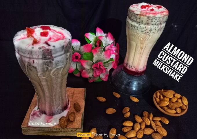 Almond Custard Milkshake