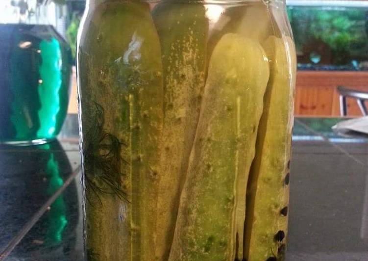 Easiest Way to Cook Delish Spicy Dill Refrigerator Pickles