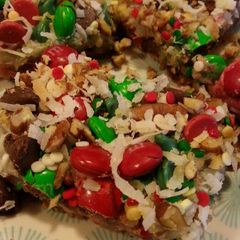 A picture of Christmas Magic Cookie Bars.