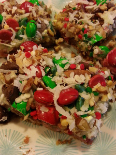 A picture of Christmas Magic Cookie Bars.