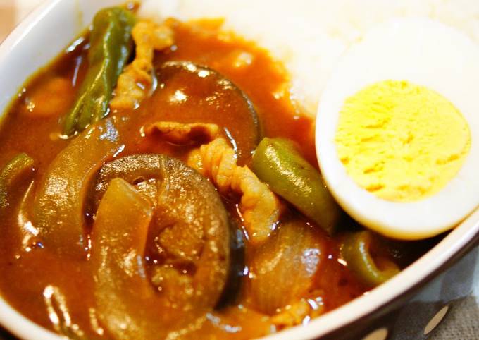 Recipe of Perfect Summer Vegetable and Pork Curry