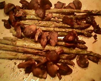 Without Fail Make Recipe Roasted Mushrooms and Asparagus Very Delicious
