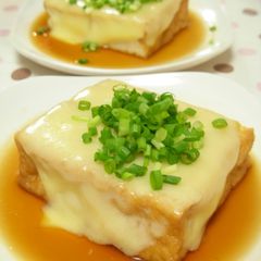 A picture of Atsuage Cheese Side Dish - Done in 2 Minutes with a Microwave.