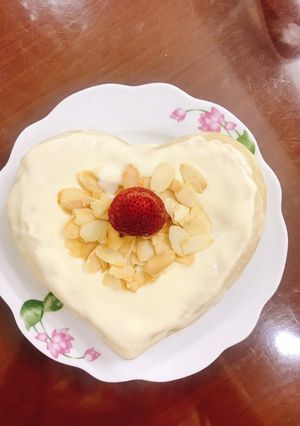 Hình của món Bánh bông lan sữa chua phô mai rất ngon và không bị ngấy.