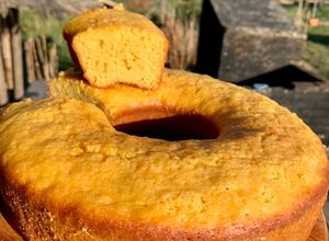 Una foto de Torta húmeda de naranjas