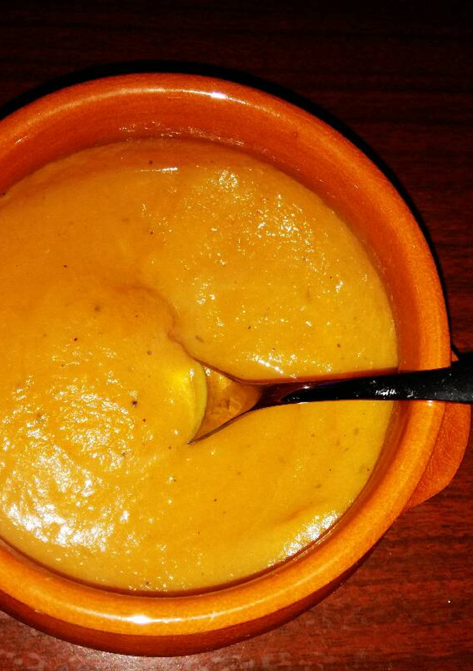 Una foto de Puré de calabaza