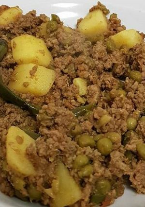A picture of Aloo qeema #CookpadApp.