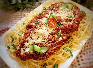 صورة لوصفة مكرونة اسباغيتي ؛،🍝