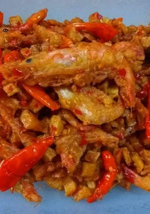 Foto resep Balado kentang plus udang pedasss