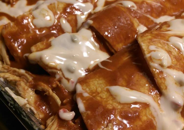 Recipe of Any-night-of-the-week Easy Cheesy Chicken Enchilada