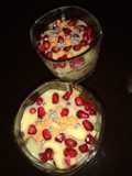 Fruits custard shots