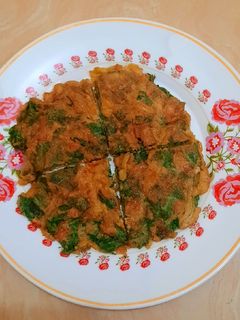 Foto resep Telur dadar bayam