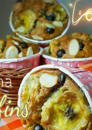 Foto resep Muffin Banana Supper Uenakk 🍌🍌 (No Mixer)