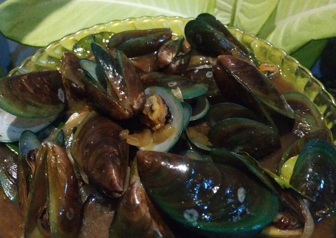 Kerang hijau saus tiram