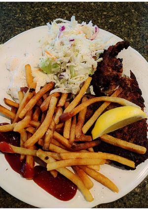 A picture of Fish and Chips.