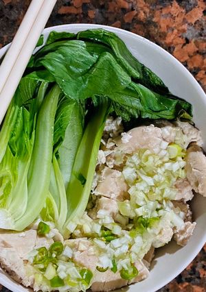 Foto resep Ayam Rebus Daun Bawang