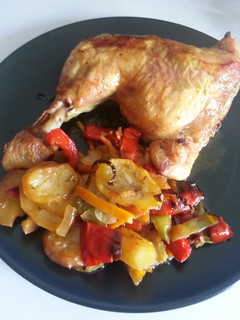 Una foto de Traseros de pollo al horno