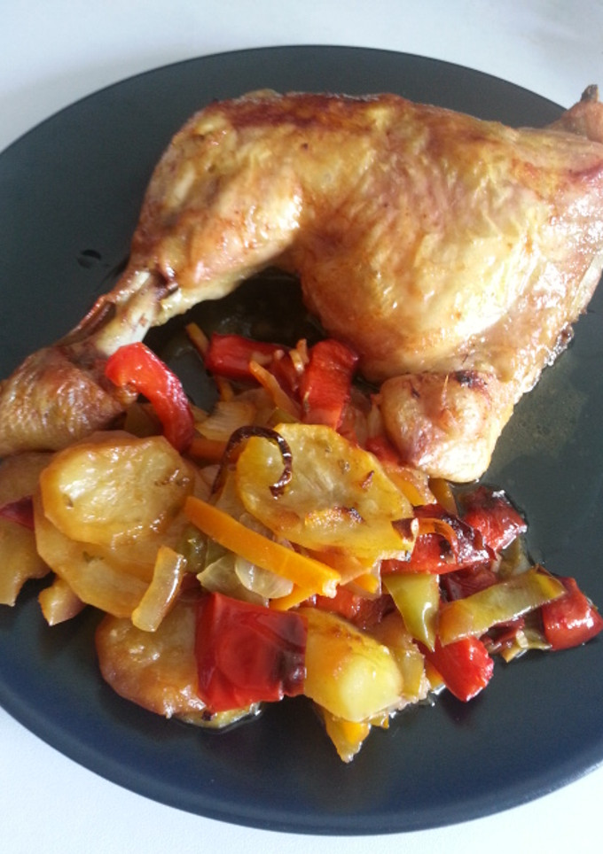 Una foto de Traseros de pollo al horno