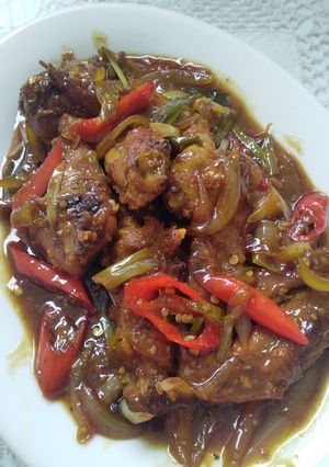 Foto resep Sayap ayam goreng saos inggris