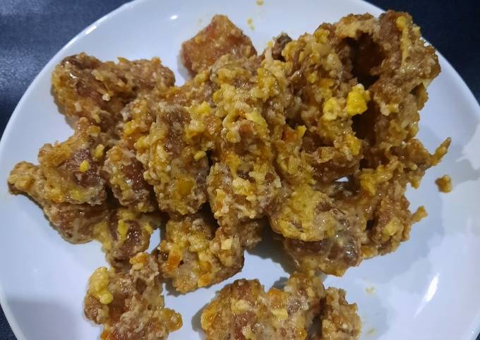 Cara Memasak Ayam Crispy saus Telur Asin Murah