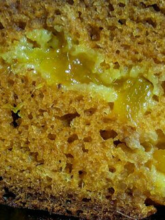 Una foto de TARTA De Mango, rellena de Mango...!