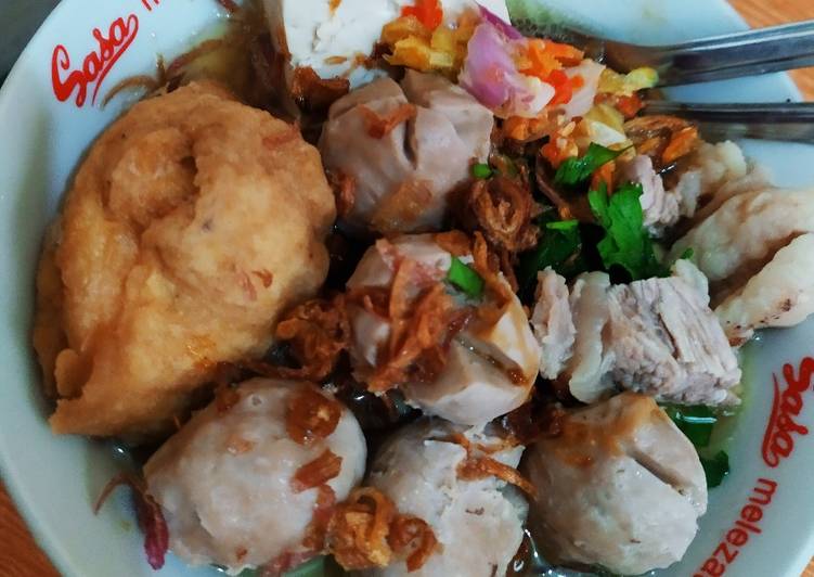 Resep Sajian bakso homemad Anti Gagal