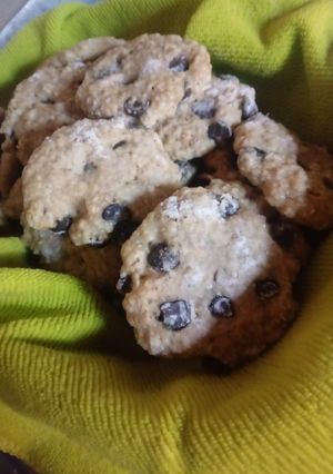 Una foto de Galletas de avena con chips🍪