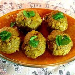 A picture of Mom's stuffed meatballs(Kufteh tabrizi).