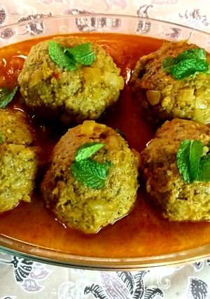 A picture of Mom's stuffed meatballs(Kufteh tabrizi).