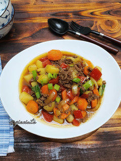 Foto resep Tumis sayuran dan daging sapi