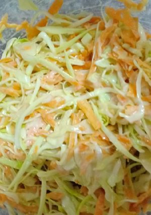 A picture of Raw cabbage and carrots salad#local food contest_nairobi west.