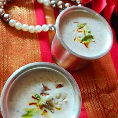 A picture of Paneer dates kheer.