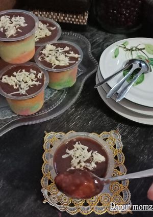 Foto resep Cassava pudding saus coklat