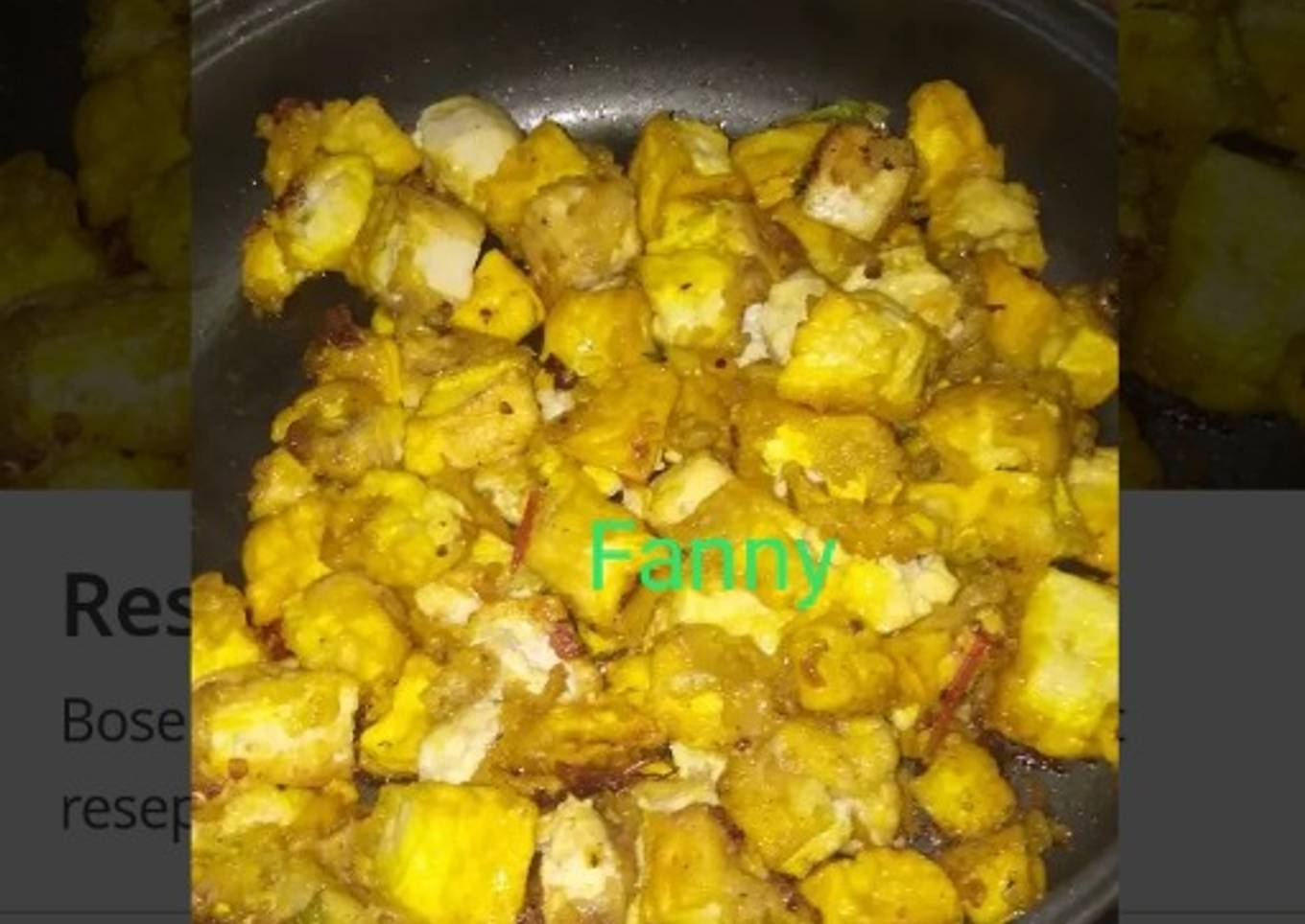 Resep Tahu cabe garam
