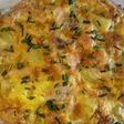 Smoked salmon and potato frittata