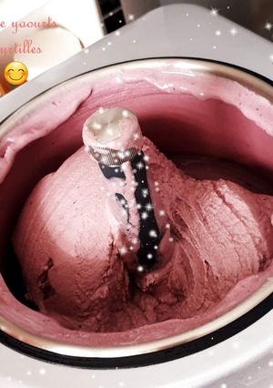 Une photo de Glace myrtilles aux Yaourts 🥰 au gelato de Magimix