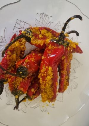 A picture of Red chilli pickle.
