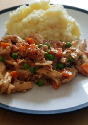A picture of Chicken, Bacon, Mustard and Cream.