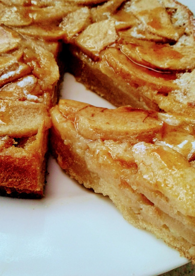 Una foto de Torta de manzana sin harina diet y apto celíacos