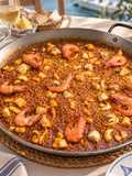 Paella de Rape, sepia y langostinos