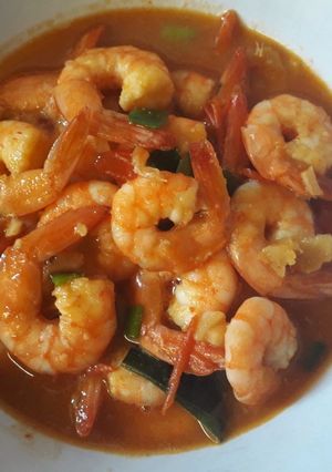 Foto resep Udang saos padang maknyuz