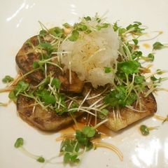 A picture of Light Tasting Round Eggplant Steak.
