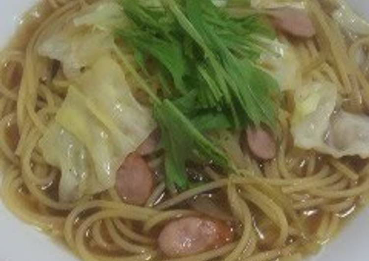 Friday Fresh Cabbage &amp; Sausage Pasta Soup