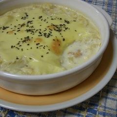 A picture of Creamy Seafood Gratin with Okara.