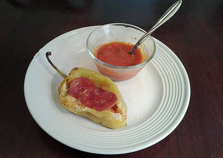 Steps to Prepare Super Quick Homemade Roasted Pizza Peppers